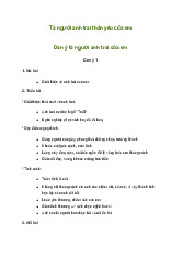 Tả người anh trai thân yêu của em | Tập làm văn Lớp 5