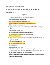 Trắc nghiệm  ôn tập Triết học