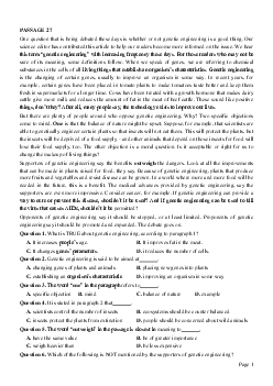 PASSAGE 27_Theme 3. Science and Technology (Khoa học và Công nghệ)
