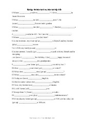 Bài tập tổng hợp thì Hiện tại đơn + Hiện tại tiếp diễn môn English | Trường Đại Học Tây Nguyên