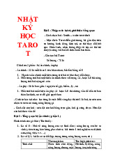 Nhật Ký Học Tarot - Tài liệu tổng hợp