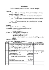 Bài thực hành Vi sinh: Rối loạn tiết niệu và sốc mất máu thực nghiệm - Đại học Y dược Thành phố Hồ Chí Minh