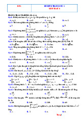 10 Đề Thi Toán 9 Học Kỳ 2 Năm 2025-2026 Có Đáp Án