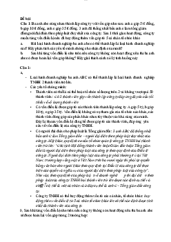 Bài tập Pháp luật đại cương | Trường Đại học Giao thông Vận Tải