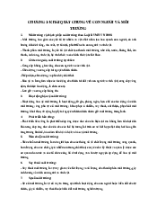 Tóm tắt môn Con người và Môi trường | Trường Đại học Mở Thành phố Hồ Chí Minh