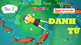 Giáo án điện tử Tiếng Việt 4 Bài 1 Luyện từ và câu Cánh diều: Danh từ (T2)