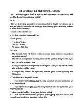 Đề Cương Ôn Tập Môn Triết học Mác - Lênin | Đại học Văn hóa Hà Nội