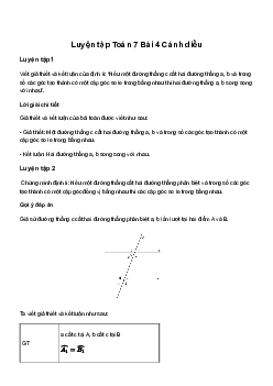 Giải Toán 7 Bài 4: Định lí | Cánh diều
