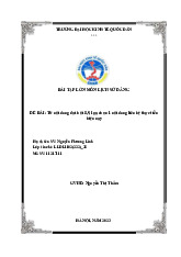 Từ nội dung đại hội 8,9, lựa chọn 1 nội dung liên hệ thực tiễn hiện nay | Bài tập lớn môn triết học mác - lênin