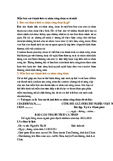 Mẫu báo cáo thành tích cá nhân công đoàn mới nhất