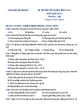 Đề thi thử tốt nghiệp THPT 2025 môn Lịch sử lần 2 Sở GD&ĐT Thanh Hóa