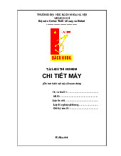 Tài liệu thí nghiệm môn Chi tiết máy ME3090| Môn Chi tiết máy| Trường Đại học Bách Khoa Hà Nội