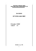 Tập bài giảng - Kỹ năng giao tiếp | Trường Đại học Quy Nhơn