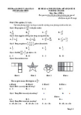 Đề giữa học kì 2 Toán 6 năm 2024 – 2025 phòng GD&ĐT Giao Thủy – Nam Định có đáp án