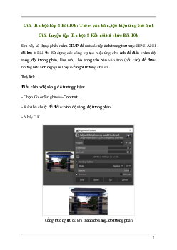 Giải Tin học 8 Bài 10b: Thêm văn bản, tạo hiệu ứng cho ảnh | Kết nối tri thức