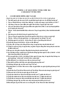 Chương 1: Lý luận chung về nhà nước học phần Lý luận chung