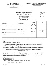 Đề Kiểm Tra Tin Học Đầu Vào Môn Tin học đại cương | Trường Đại học Tài chính - Marketing