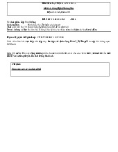 Đề cương môn Lập trình mạng máy tính- Trường Đại học bách khoa - Đại học đà nẵng