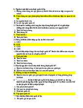 Bài tập trắc nghiệm công pháp quốc tế | Trường Đại học Luật - Đại học Quốc gia Hà Nội