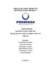 Quản lý nhân sự trong công ty | Bài tập lớn kết thúc học phần Công nghệ .NET