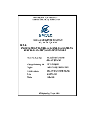 Báo cáo chuyên đề học phần nhập môn học máy | Trường đại học Điện Lực