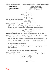 Đề Thi Tuyển Sinh 10 Toán Chuyên Sở GD Ninh Thuận 2025-2026 Có Đáp Án