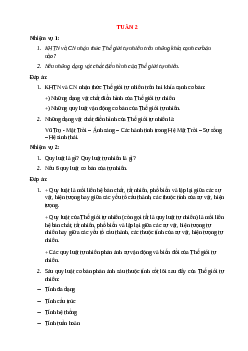 Câu hỏi và đáp án các nhiệm vụ | Đại học Bách khoa Hà Nội