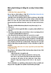 Mức phạt không có bằng lái xe máy là bao nhiêu tiền?