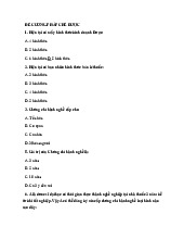 Đề cương trắc nghiệm Pháp chế dược | Đại học Nguyễn Tất Thành