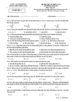 Đề thi thử THPT Quốc gia năm 2023 môn Lý lần 1 trường THPT Ninh Giang, Hải Dương