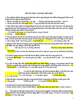 Câu hỏi trắc nghiệm môn quản trị học căn bản ( có đáp án )