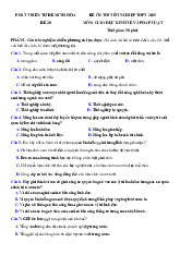 Đề thi thử tốt nghiệp THPT 2025 môn Giáo dục Kinh tế và Pháp luật bám sát đề minh họa - Đề 20
