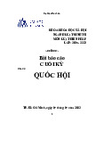 Bài báo cáo kỳ - Chủ đề: Quốc Hội - Tài liệu tham khảo | Đại học Hoa Sen