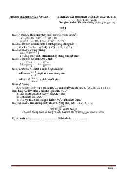 TOP 20 đề thi HSG Toán 6 cấp Huyện (có đáp án)