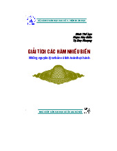 Tổng hợp bài tập giải tích các hàm nhiều biến | Trường Đại học Quốc Gia Hà Nội
