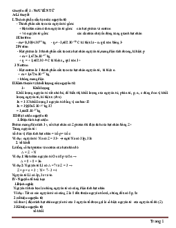Tài liệu Tổng ôn tập môn hóa luyện thi THPT Quốc gia
