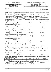 Đề khảo sát lần 2 Toán 11 năm 2024 – 2025 trường THPT Thạch Thành 2 – Thanh Hóa