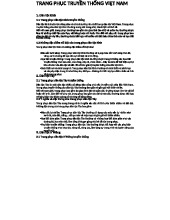 Trang Phục Truyền Thống Việt Nam: Đặc điểm và Ý Nghĩa Văn Hóa