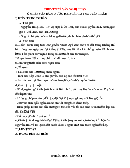 Chuyên đề Văn nghị luận Ngữ văn 8