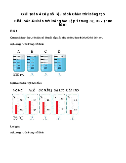 Giải Toán lớp 4 Bài 16: Dãy số liệu | Chân Trời Sáng Tạo