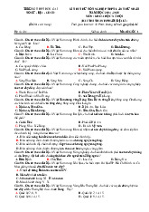 Đề thi thử tốt nghiệp 2025 môn Địa THPT Hòn Gai lần 1 có đáp án