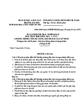 Bộ câu hỏi thi trắc nghiệm máy học phần Triết học Mác -  Chương trình 3 tín chỉ dùng cho hệ đào tạo cử nhân |Trường Đại học Kinh doanh và Công nghệ Hà Nội