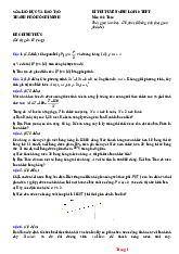 Đề Thi Tuyển Sinh 10 Môn Toán Sở GD TP Hồ Chí Minh 2025-2026 Có Lời Giải