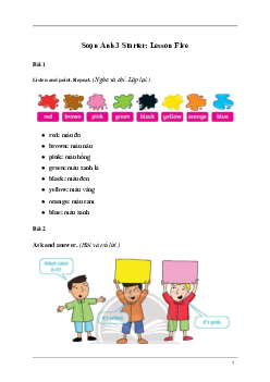 Tiếng Anh lớp 3 Starter: Lesson Five | Family and Friends