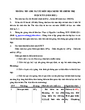 Thông tin chung môn học kinh tế chính trị | Kinh tế chính trị Mác - Lênin | Đại học Tôn Đức Thắng