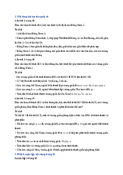 Giải sách giáo khoa môn Lịch Sử 6 Bài 10: Sự ra đời và phát triển của các vương quốc ở Đông Nam Á | Cánh diều