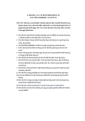 Danh Mục Các Câu Hỏi Tìm Hiểu Thực Tế Học Phần Marketing Dịch Vụ | Học Viện Ngân Hàng