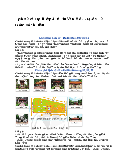 Lịch sử và Địa lí lớp 4 Bài 10 Văn Miếu - Quốc Tử Giám | Cánh Diều