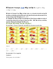 Đề luyện thi Violympic  Toán Tiếng Anh lớp 2