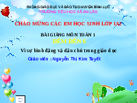 Giáo án điện tử Toán học 1 bài 8 Vì sự bình đẳng: Đếm đến 6
